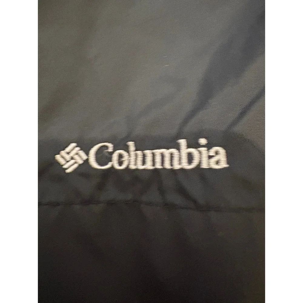Columbia Kids Black Rain Pants Elastic Waist Cargo Pocket Outdoor‎ Size Large